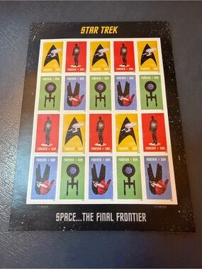 Star Trek 'Space... The Final Frontier'  USA Forever Stamps 🖖